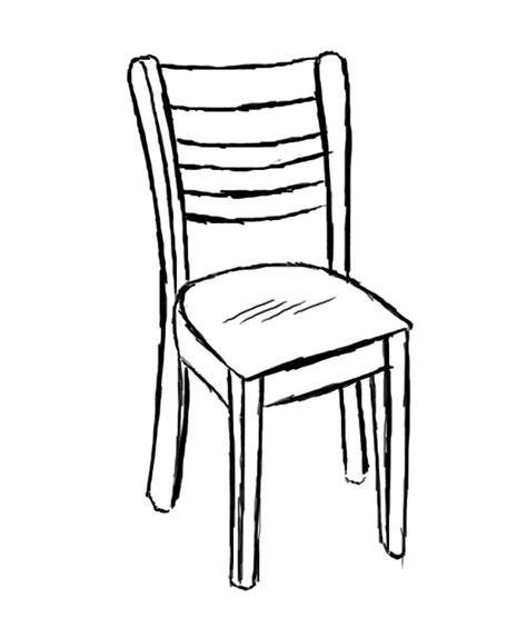 outline image of chair|outline drawing of a chair.